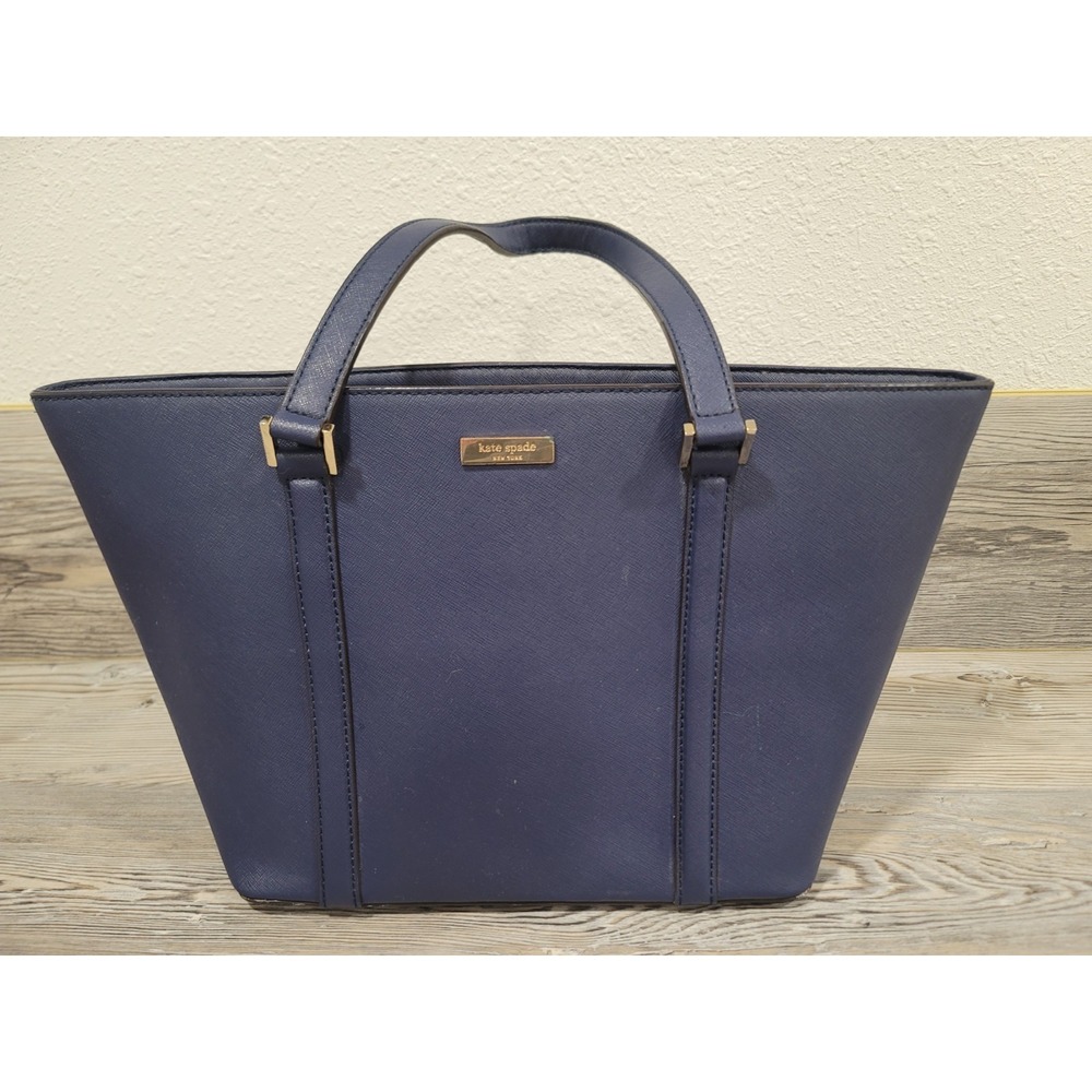 kate spade handbag purple used cloth lining sholder bag